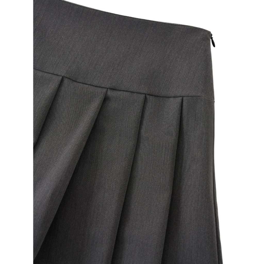 Chân váy xếp ly bản to SONNA HI - mềm, ít nhăn, cạp vừa - WIDE PLEATED MINI SKIRT