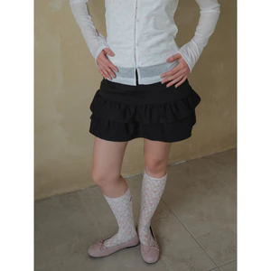 Chân váy ngắn bồng 2 tầng SONNA HI - chất cotton dày dặn, ít nhăn - TWIRL MINI SKIRT