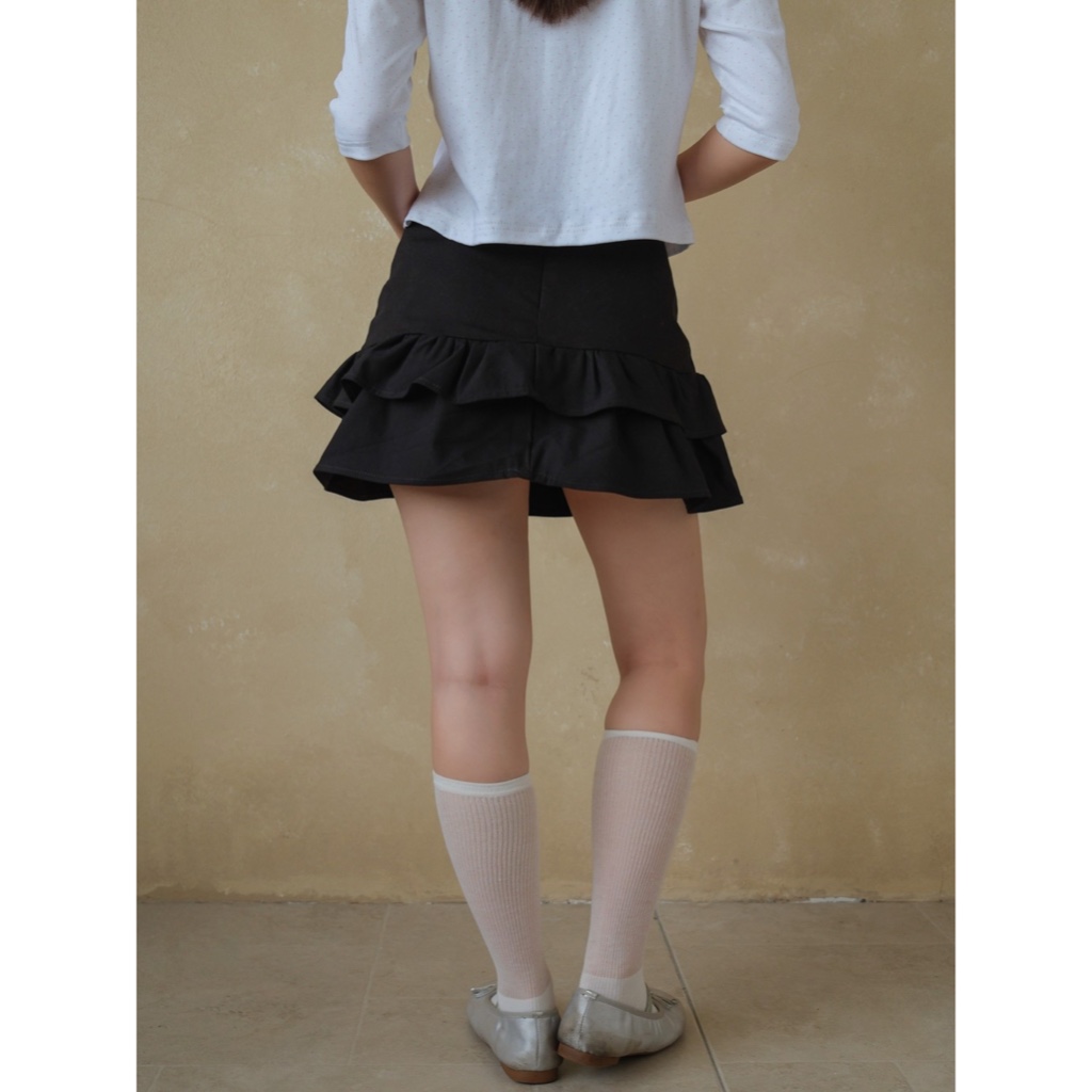Chân váy ngắn bồng 2 tầng SONNA HI - chất cotton dày dặn, ít nhăn - TWIRL MINI SKIRT