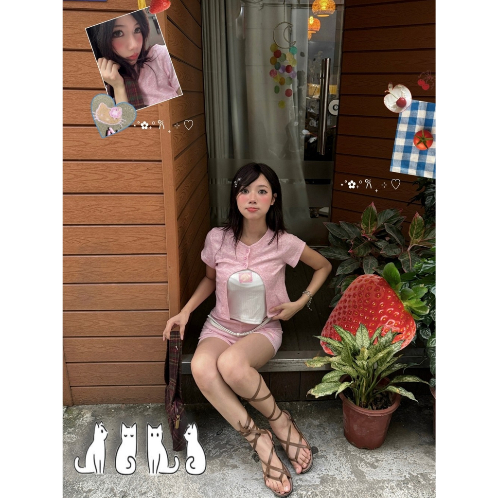 Set cardigan thun nỉ mùa hè SONNA HI - cotton co giãn thoáng khí - SUMMER LOUNGE RIBBED KNIT SET