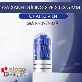 Đá zippo nhập khẩu màu xanh size 2.5x5