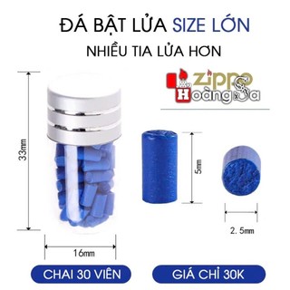 (hoả tốc) Đá xanh cao cấp dùng cho zippo, mềm nhạy size 2.5 li