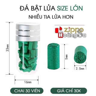 Đá Lửa Xanh Lá  Size Lớn 2.5x5mm Nhập Khẩu: Chống Xéo Đá