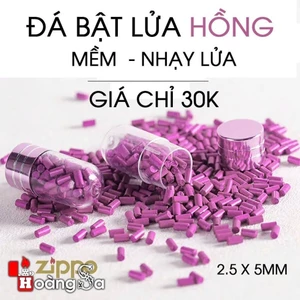 Đá Lửa Hồng Size Lớn 2.5x5mm Nhập Khẩu, Chống Xéo Đá