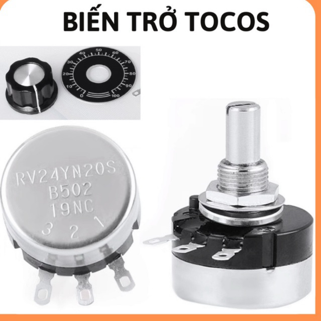 Biến trở tocos,biến trở xoay chiết áp tocos RV24YN 20S,triết áp tocos,biến trở xoay Tocos,chiết áp đơn tocos RV24YN