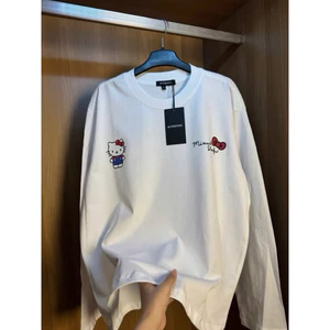 Áo thun dài tay in hình kitty mines chất liệu cotton dành cho nữ