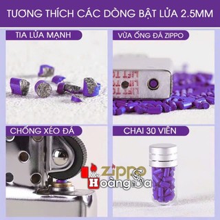 Đá Lửa Tím  Size Lớn 2.5x5mm Nhập Khẩu: Chống Xéo Đá