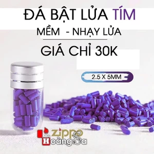 Đá Lửa Tím Size Lớn 2.5x5mm Nhập Khẩu: Chống Xéo Đá