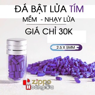Đá Lửa Tím  Size Lớn 2.5x5mm Nhập Khẩu: Chống Xéo Đá