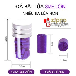 Đá Lửa Tím  Size Lớn 2.5x5mm Nhập Khẩu: Chống Xéo Đá