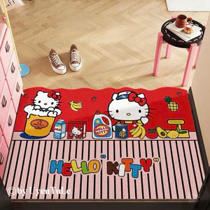🧸 THẢM NỈ LÔNG CỪU HOẠ TIẾT HELLO KITTY & HAPPY PUPPY HOTTREND 40x60cm