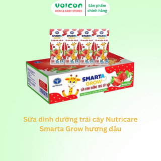 THÙNG Sữa dinh dưỡng trái cây Nutricare Smarta Grow vị cam, nho, dâu, trái cây nhiệt đới 110/180ml