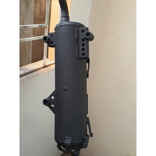 Sơn Chịu Nhiệt 600°C Poka 420ml Màu Đen Mờ, Màu Bạc - Sơn Chịu Nhiệt, Chống Cháy Cho Pô Xe Máy, Ô Tô, Máy Móc
