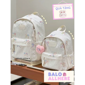 BaLo (XINHXINH) Balo Nữ Đi Học Đi Chơi Nơ Coquette Lấp Lánh Dễ Thương BL435