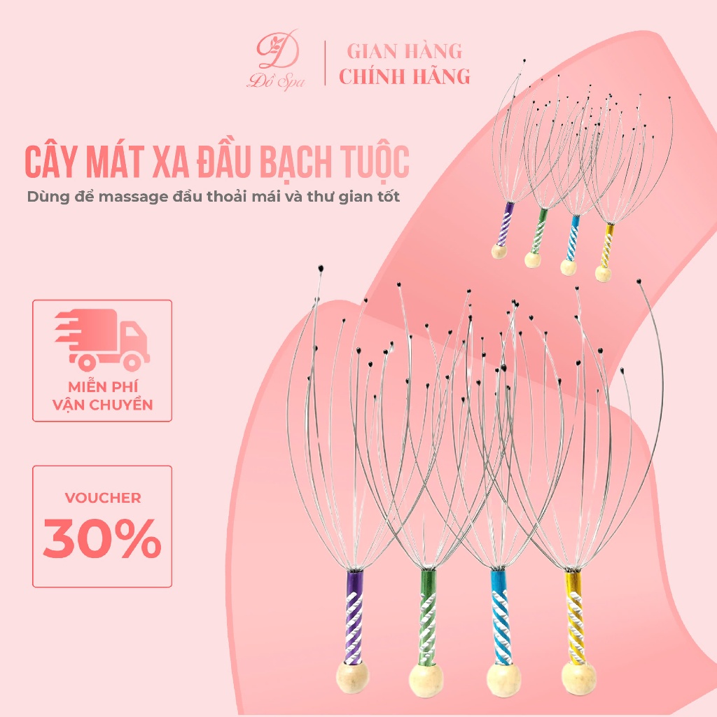 Dụng Cụ Massage Đầu , Lược Bạch Tuộc Giảm Căng Thẳng