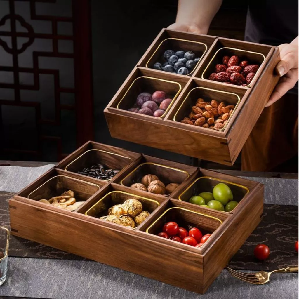 Khay Đựng Mứt Tết Núm Hươu Sang Trọng