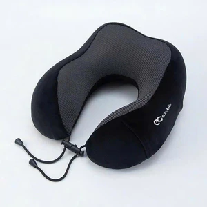 Gối Chữ U ECOCHIC Thư Giãn Thoải Mái Cho Cổ Mang Đi Du Lịch Có Dây Rút Điều Chỉnh A980