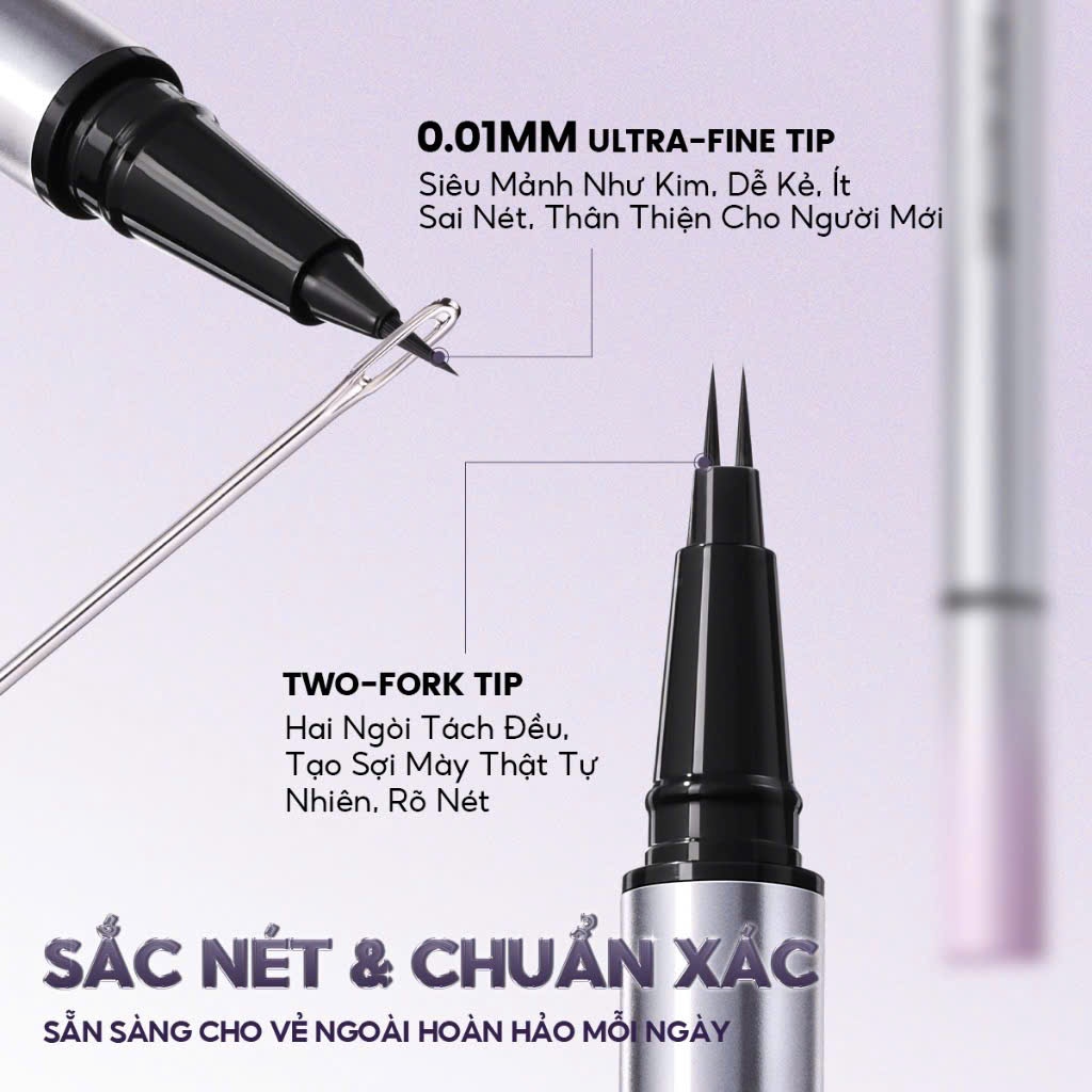 Kẻ mắt 2 đầu FOCALLURE FAE63 kẻ mắt và kẻ mi dưới tiện lợi lâu trôi | NHÍM HOUSE
