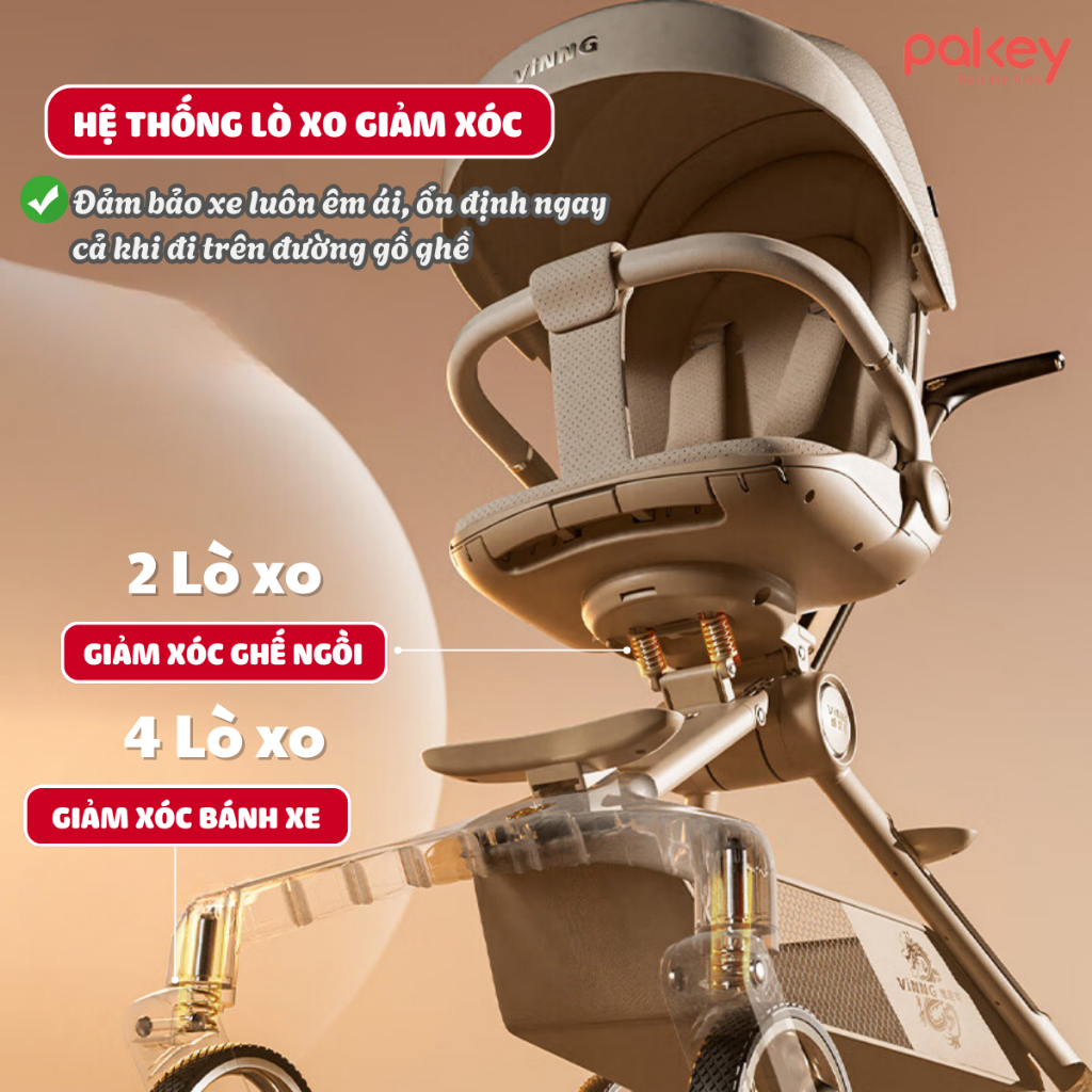 [Hỏa tốc 2H] Xe Đẩy Cho Bé Gấp Gọn Vinng Q11, Xe Đẩy Cao Cấp Ghế Ngồi Xoay 360 Độ Với 3 Tư Thế Nằm, Ngả, Ngồi Cho Bé
