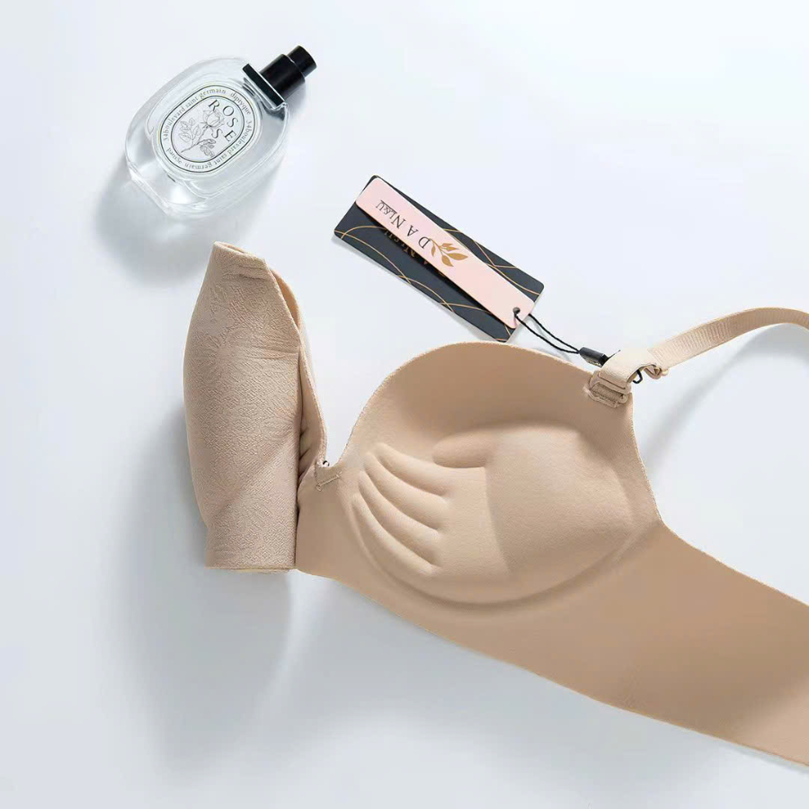 Áo Ngực Đúc Su Không Gọng Mút Bàn Tay Êm Ái Đệm 3cm Phối Nơ DORIS U68