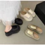 Dép xăng đan nữ mới, đế dày, khoét rỗng, tăng chiều cao (5-6cm)