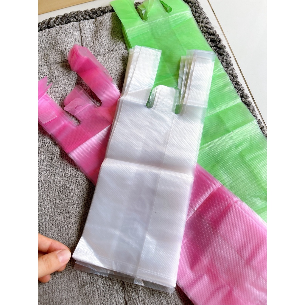 Túi xốp  zin gai 2 quai Đựng ly cà phê mang đi kích  thước 13x23cm  túi dai, Chắc chắn và không mùi