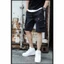 quần đùi nam kaki túi hôp, short vải đen nữ túi to lưng thun k1