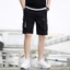 quần đùi nam kaki túi hôp, short vải đen nữ túi to lưng thun k1