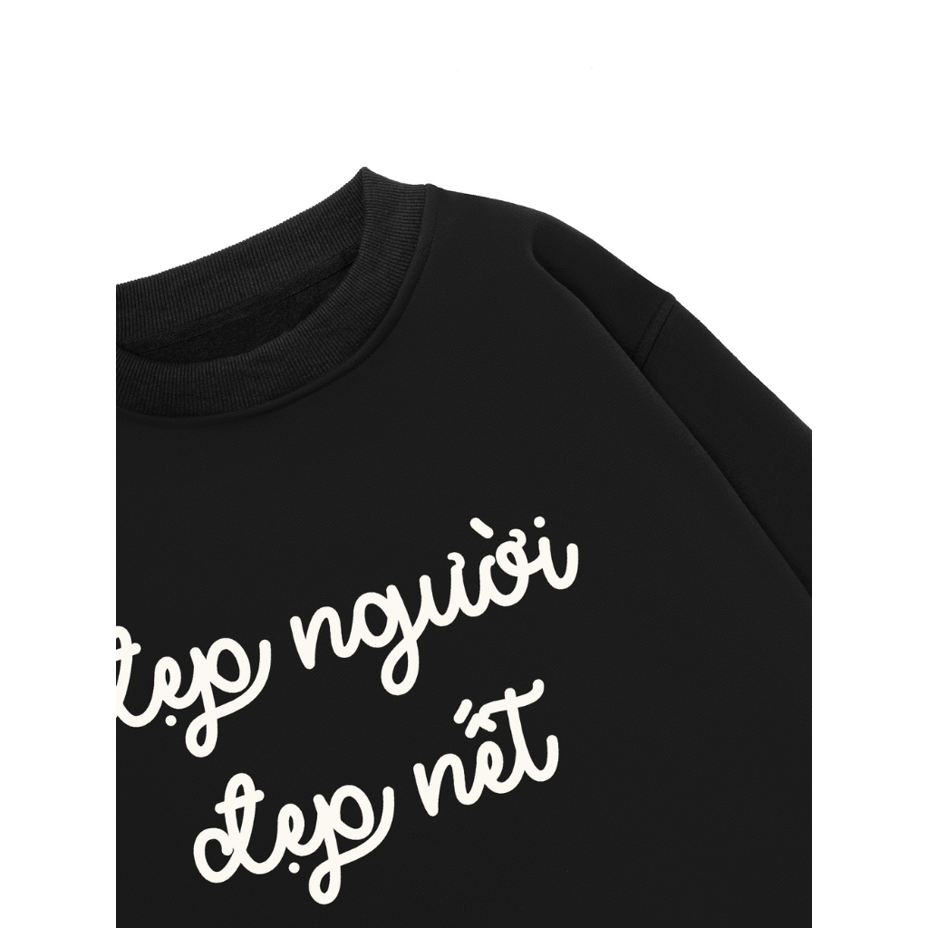 Áo Vớ Vẩn Vui Tươi REDLABEL Áo Sweater ĐẸP NGƯỜI ĐẸP NẾT  Áo Sweatshirt Nỉ Oversize Nam Nữ SWT38