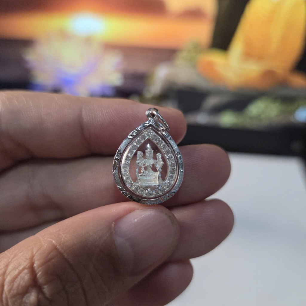 Mặt Dây Chuyền Phụ Kiện Treo Trang Trí Thiết Kế Giọt Nước Bằng Bạc Nhỏ Xinh 1.7cm
