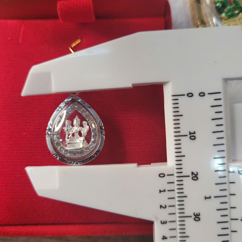 Mặt Dây Chuyền Bạc Đính Đá Giọt Nước 1.7cm Thiết Kế Nhỏ Gọn Sang Trọng