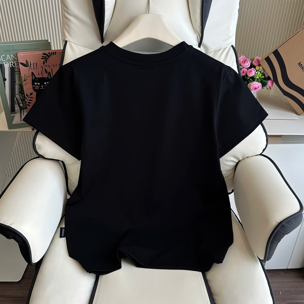Áo Thun Mirage Đen Hoa Cam Local Brand Chất 100% Cotton Mềm Mịn Thoáng Mát.