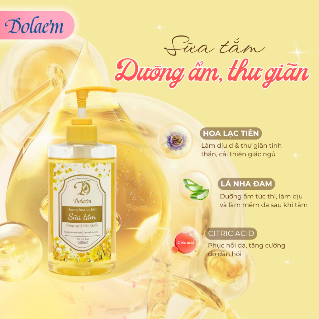 Sản Phẩm Sữa Tắm Dolaem Dưỡng Ẩm Sâu - Sữa Tắm Dolaem Dưỡng Ẩm Sâu