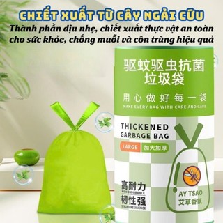 Túi Đựng Rác Hương Ngải Cứu Chống Côn Trùng Ruồi Muỗi YATASMART  Tự Hủy Có Dây Rút