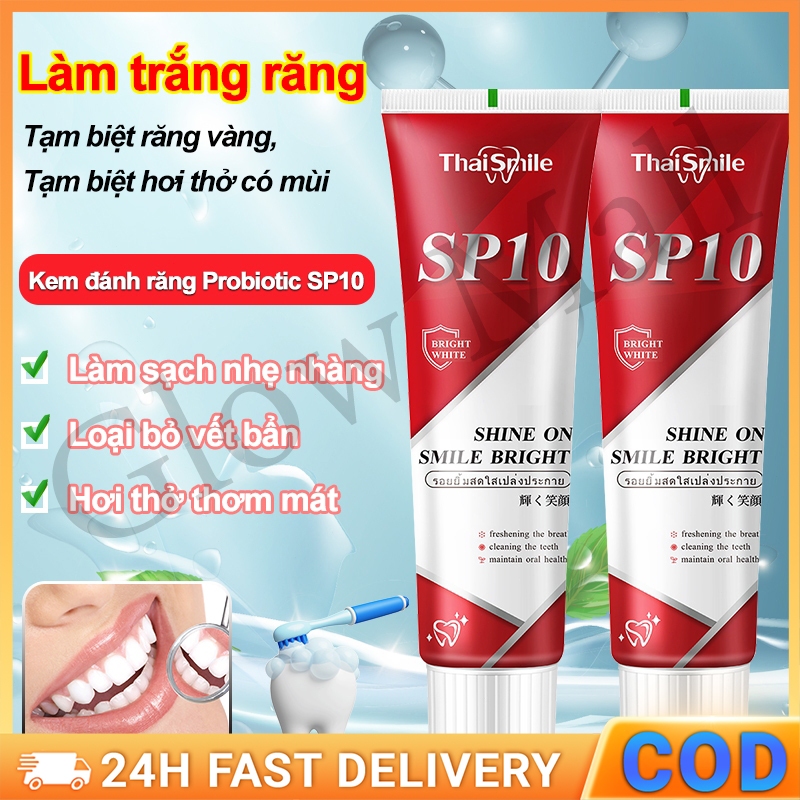 Kem đánh răng SP10 làm trắng răng giữ hơi thở thơm tho Loại Bỏ Vết Bẩn Probiotic toothpaste