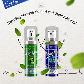 Xịt Thơm Miệng Greelux Fresh Mint Cool (vị cay mát nhẹ nhàng)