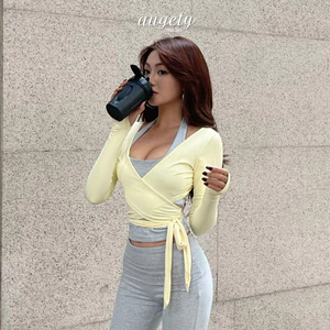 Áo Khoác Đắp Chéo Buộc Dây Tay Dài Công Nghệ Vải Siêu Mỏng Mát Và Co Giãn Ôm Sát Augety Studio, LIORA Wrapped Cardigan