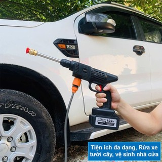 Máy Rửa Xe Cầm Tay 2PIN 199V Không Dây Thiết Kế Đa Năng Áp Lực Nước Mạnh Dễ Dàng Sử Dụng YATASMART