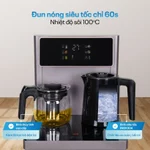 Cây nước nóng lạnh kết hợp bàn pha trà bình nước âm FujiE TB245, điều khiển cảm ứng từ xa cài đặt nhiệt độ nước — ảnh 4