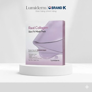 Mặt nạ thạch collagen căng bóng tăng đàn hồi làm trắng giảm nhăn Lumiderm Real Collagen Skin Fit Mask Pack (Hộp 4m)