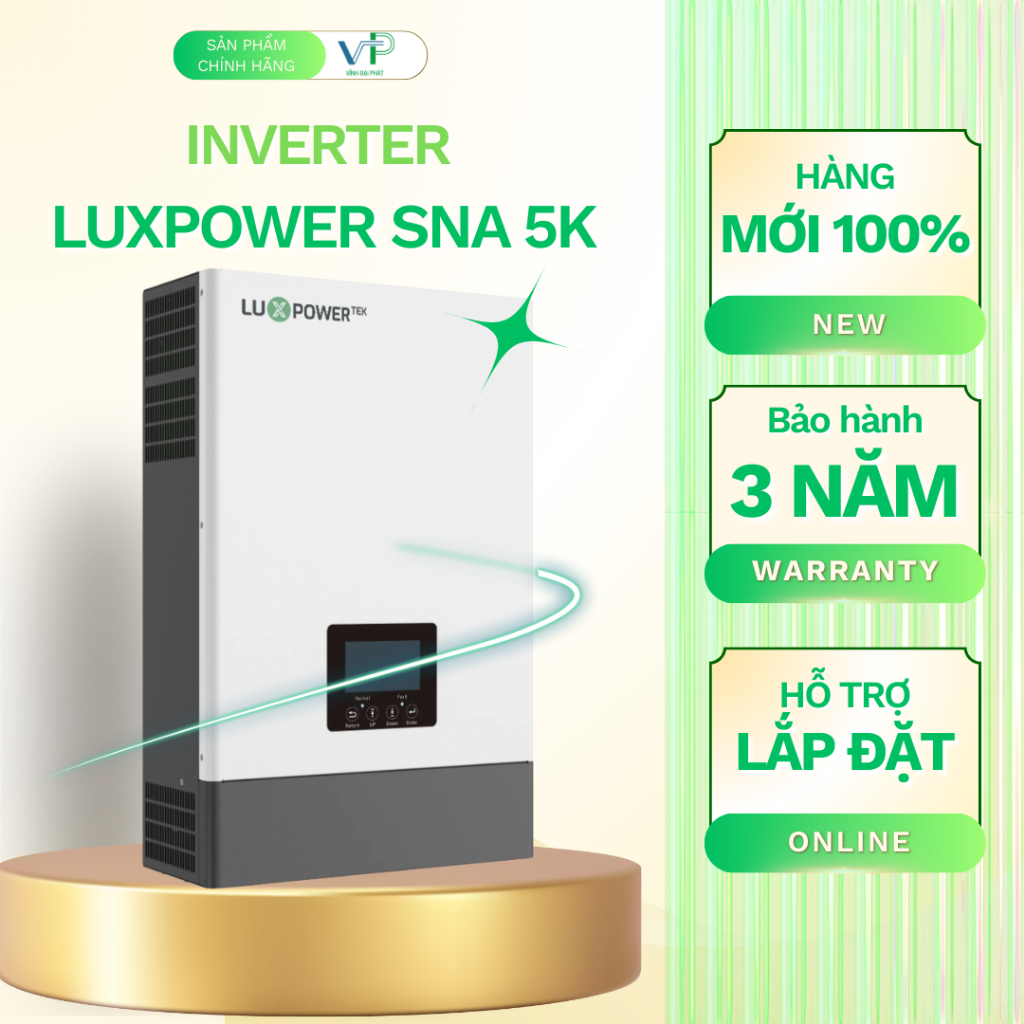 Inverter Luxpower SNA 5kW 1 Pha – 2 MPPT – Pin 48V – Zero Export – Backup