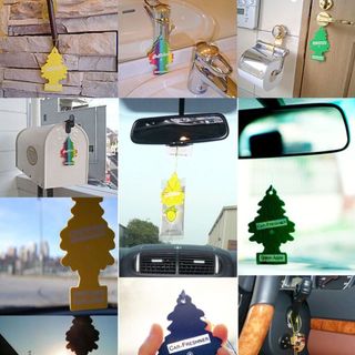 Combo 10 Lá Thơm Little Trees Chính Hãng - Khử Mùi, Tạo Hương Thơm Dịu Cho Xe Ô Tô, Tủ Quần Áo, Phòng Ngủ - Ngẫu Nhiên