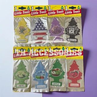 Combo 10 Lá Thơm Little Trees Chính Hãng - Khử Mùi, Tạo Hương Thơm Dịu Cho Xe Ô Tô, Tủ Quần Áo, Phòng Ngủ - Ngẫu Nhiên