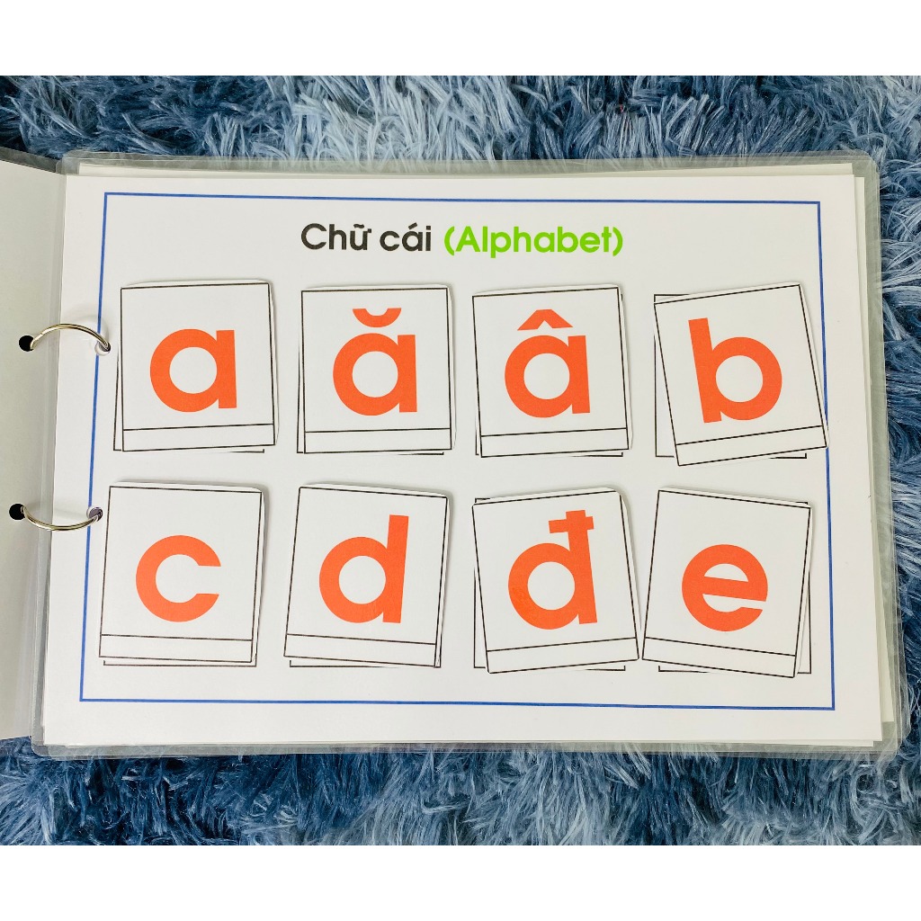 Bộ Học Liệu Montessori 29 Chữ Cái Bóc Dán - Đồ Chơi Phát Triển Tư Duy Từ Sớm Cho Bé 1-6 Tuổi