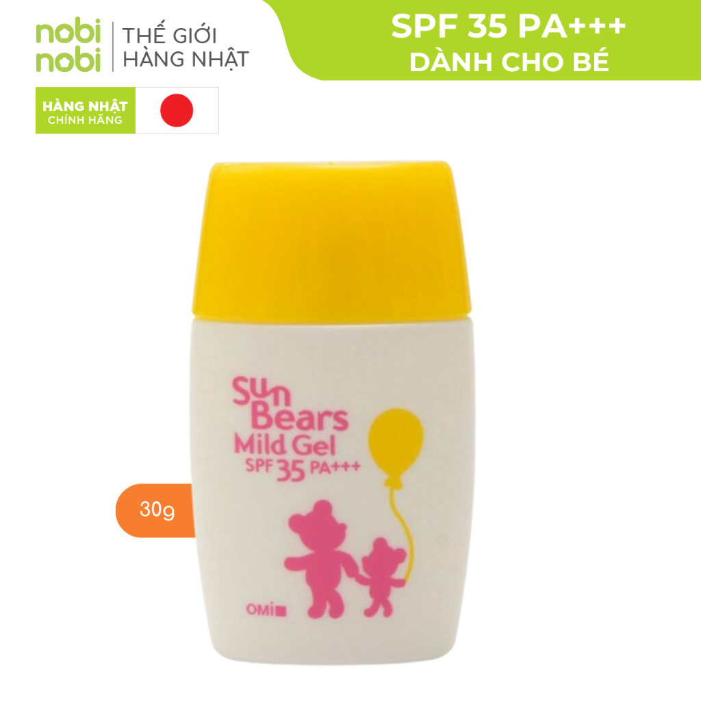 [MUA 2 TẶNG 1] Kem chống nắng Omi Brotherhood sun bears dịu nhẹ  SPF35+/ SPF50+PA+++ 30g