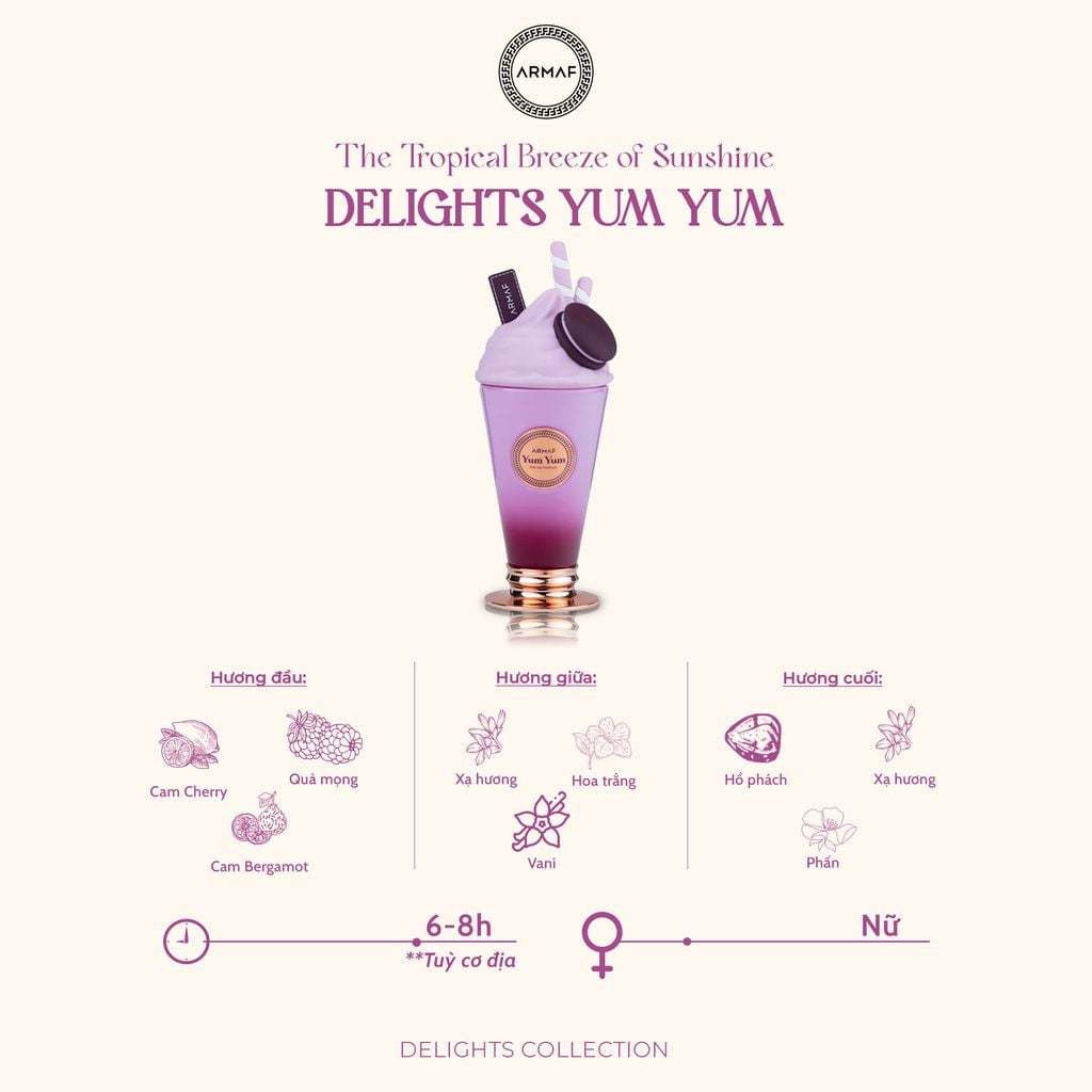 Nước hoa Armaf DELIGHTS YUM YUM Eau De Parfum 100 ml