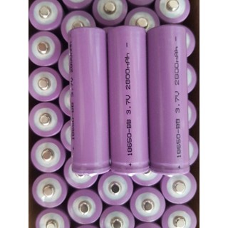 PIN SẠC LITHIUM ION 18650 4.2V đầu nhọn 2800mAh Màu tím