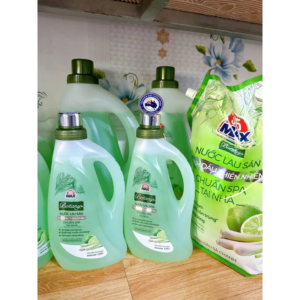 Nước lau sàn BOTANY tinh dầu xả chanh 1,25l
