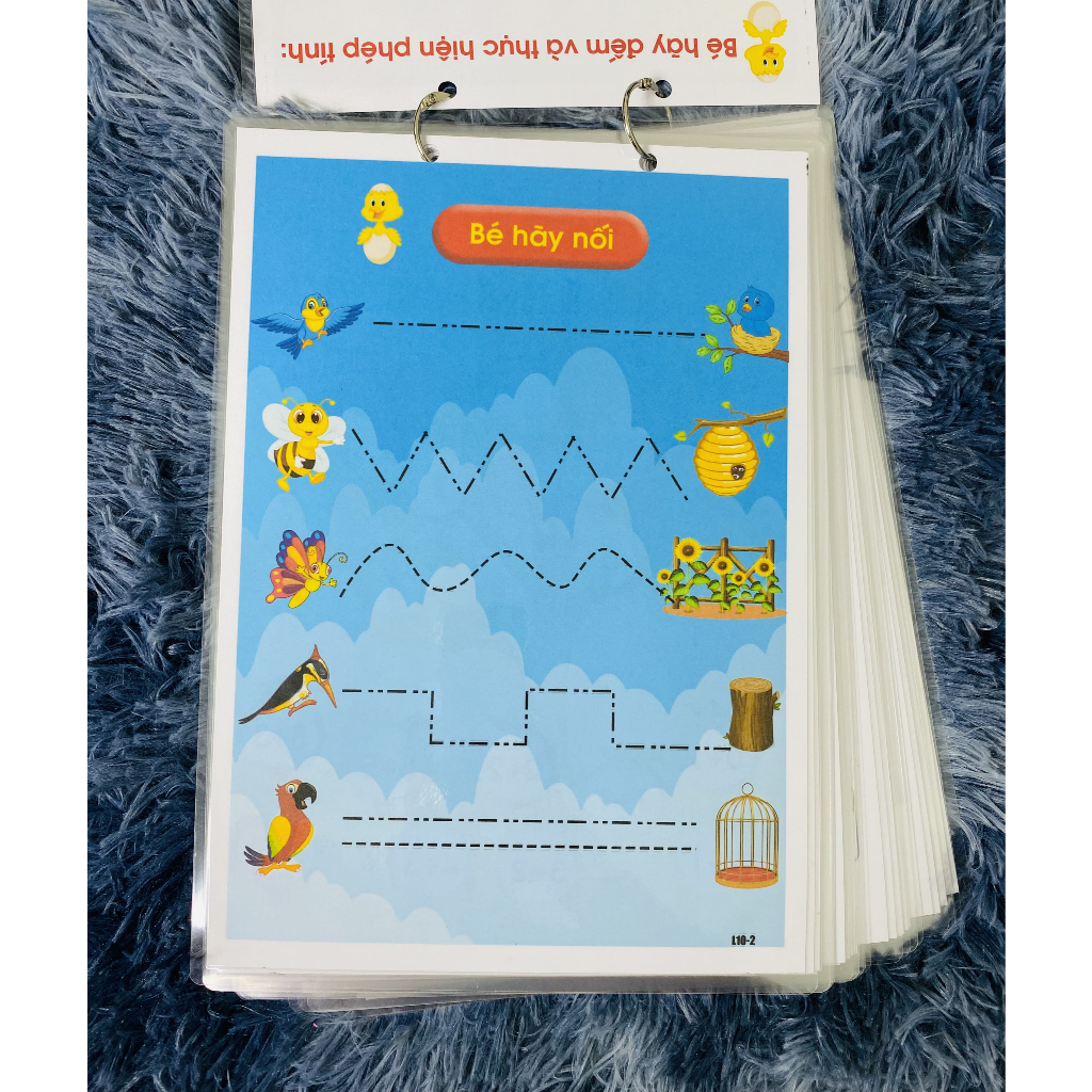 Bộ Toán Tập Viết Tập Vẽ - Học Liệu Montessori 50 Chủ Đề - Phát Triển Tư Duy Từ Sớm Cho Bé 3-6 Tuổi