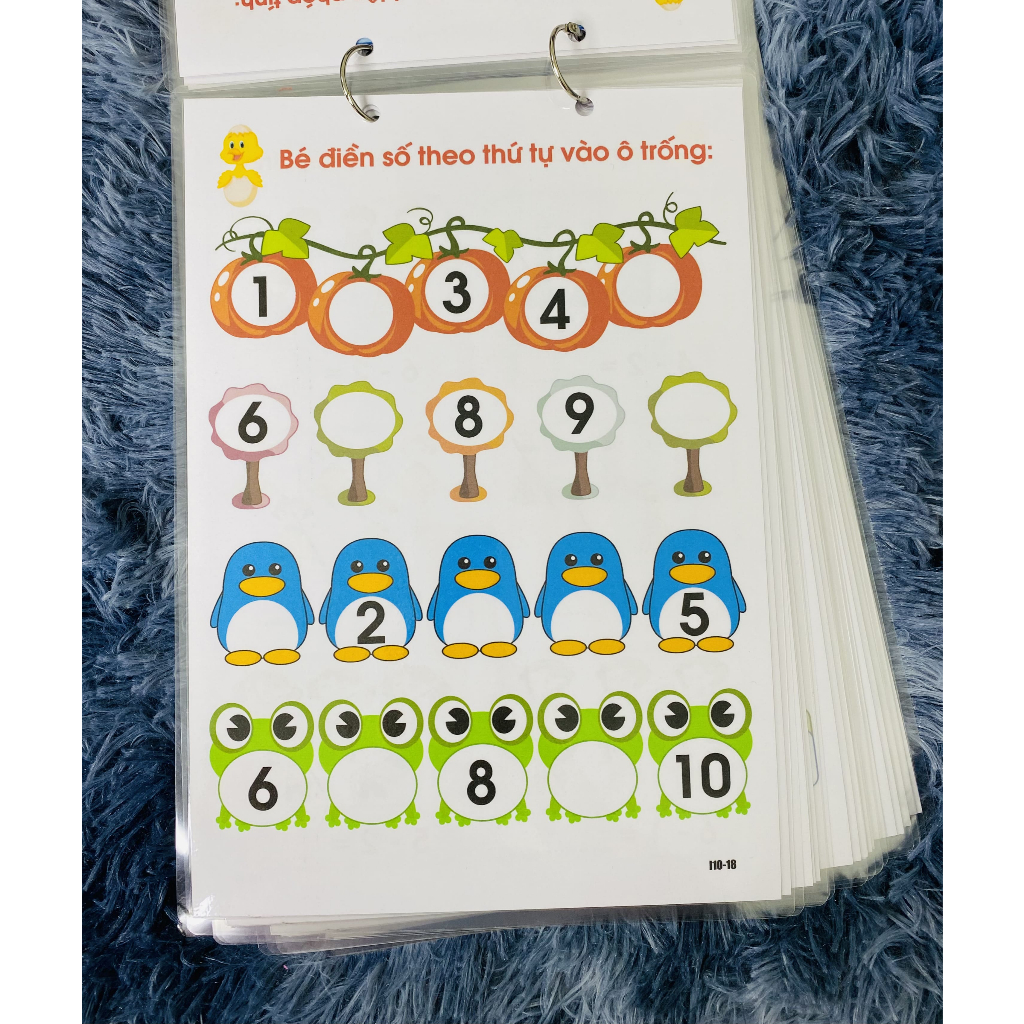 Bộ Toán Tập Viết Tập Vẽ - Học Liệu Montessori 50 Chủ Đề - Phát Triển Tư Duy Từ Sớm Cho Bé 3-6 Tuổi